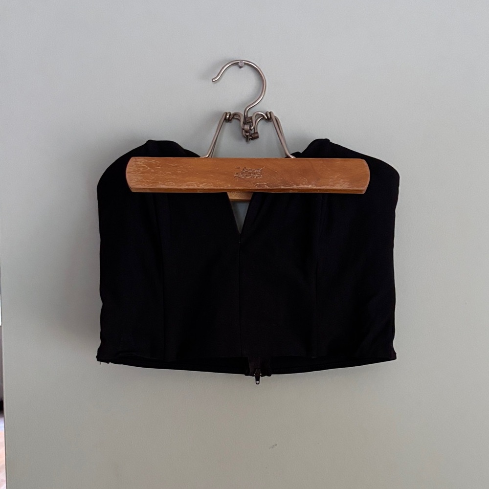 Solemio Black Corset Top Nwot Women’s Sexy Chic Lingerie Crop Top Size Small S